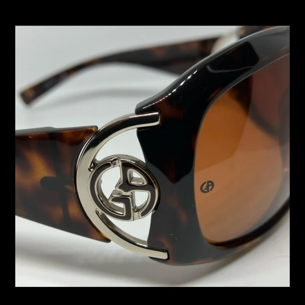Vntg Giorgio Armani 452/s Authentic Oversized Women’s Sunglasses Tortoise Brown.